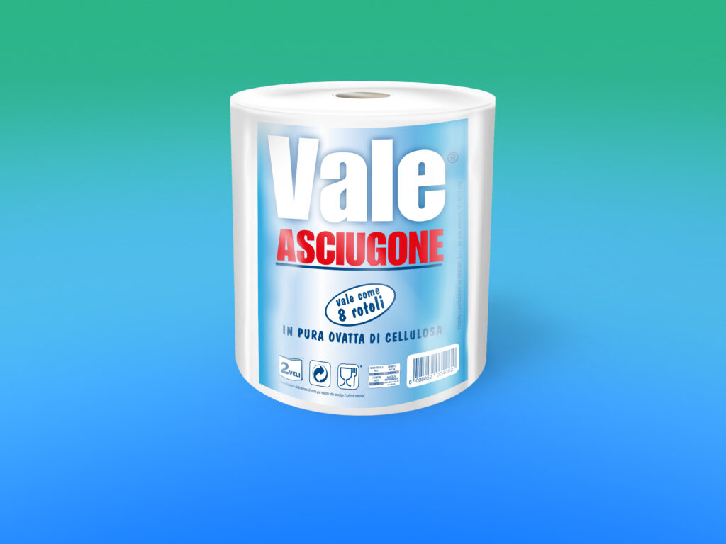 Asciugone “VALE” pura cellulosa, 2 veli microincollato