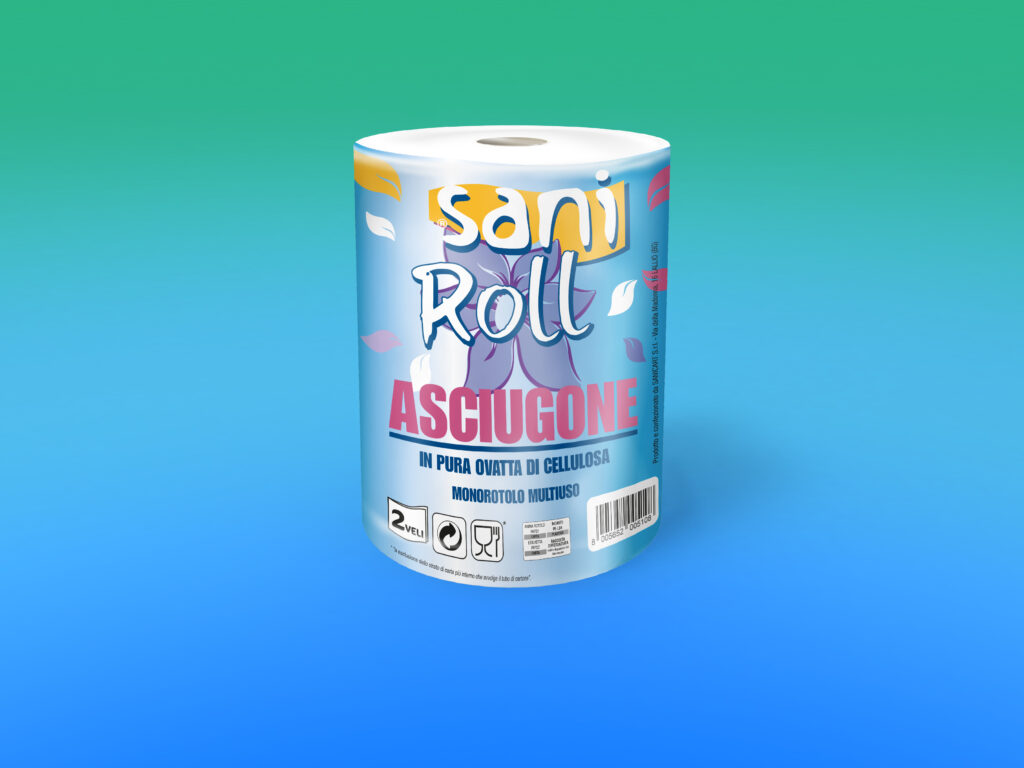 Asciugone “SANI” pura cellulosa, 2 veli
